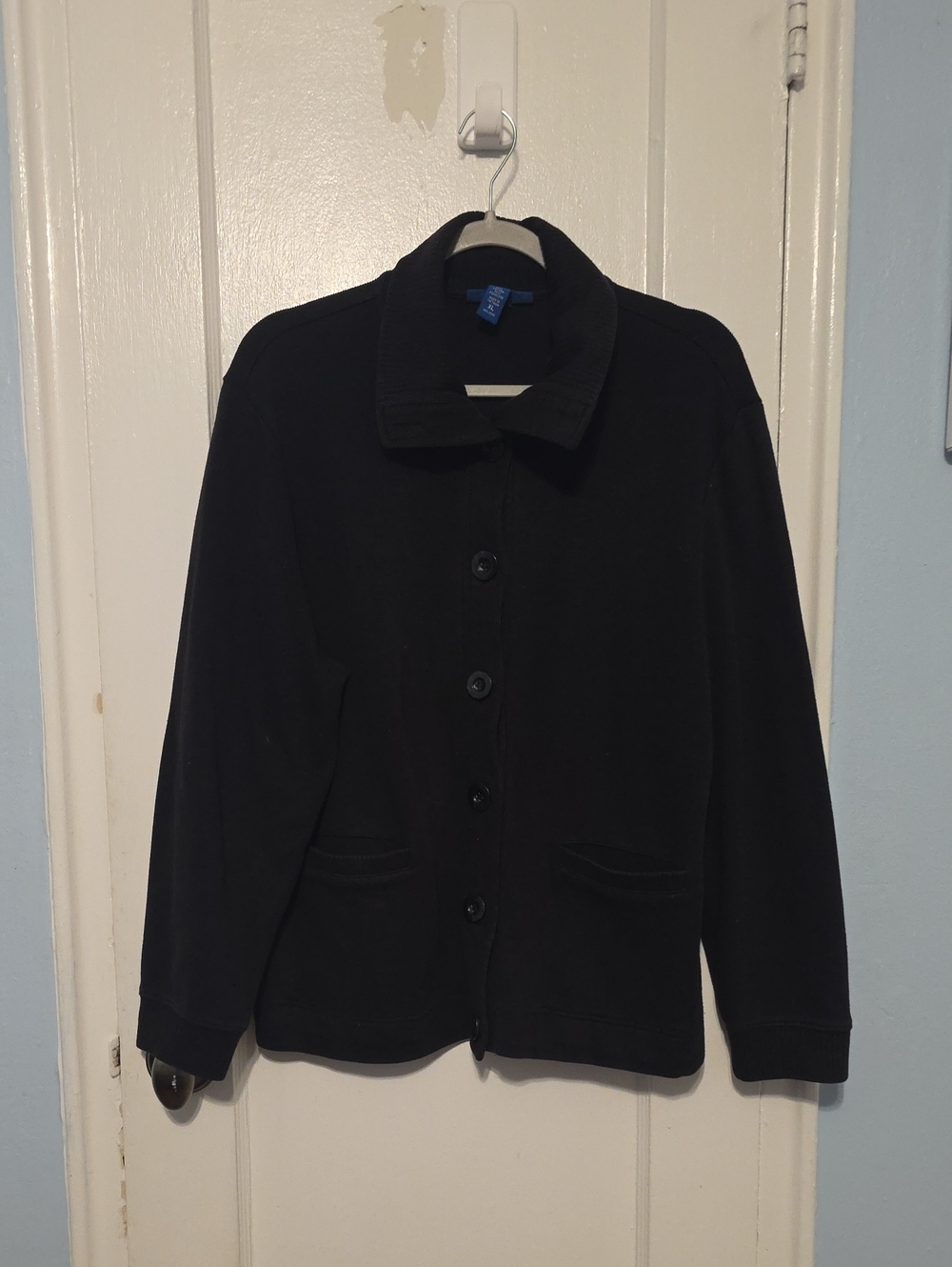 Karen Scott Black Button-Up Women's Jacket